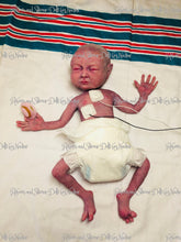 Load image into Gallery viewer, Full body silicone baby girl Collette 12&quot; at l26-28 weeks gestation
