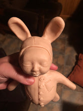 Load image into Gallery viewer, Full body silicone baby rabbit 9&quot;
