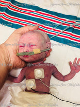 Load image into Gallery viewer, Full body silicone baby girl Collette 12&quot; with placenta &amp; cord (premature bany at 26-28 weeks gestation)
