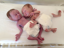 Load image into Gallery viewer, Full body silicone baby twins (girls) 12&quot;
