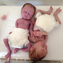 Load image into Gallery viewer, Full body silicone baby twins (girls) 12&quot;
