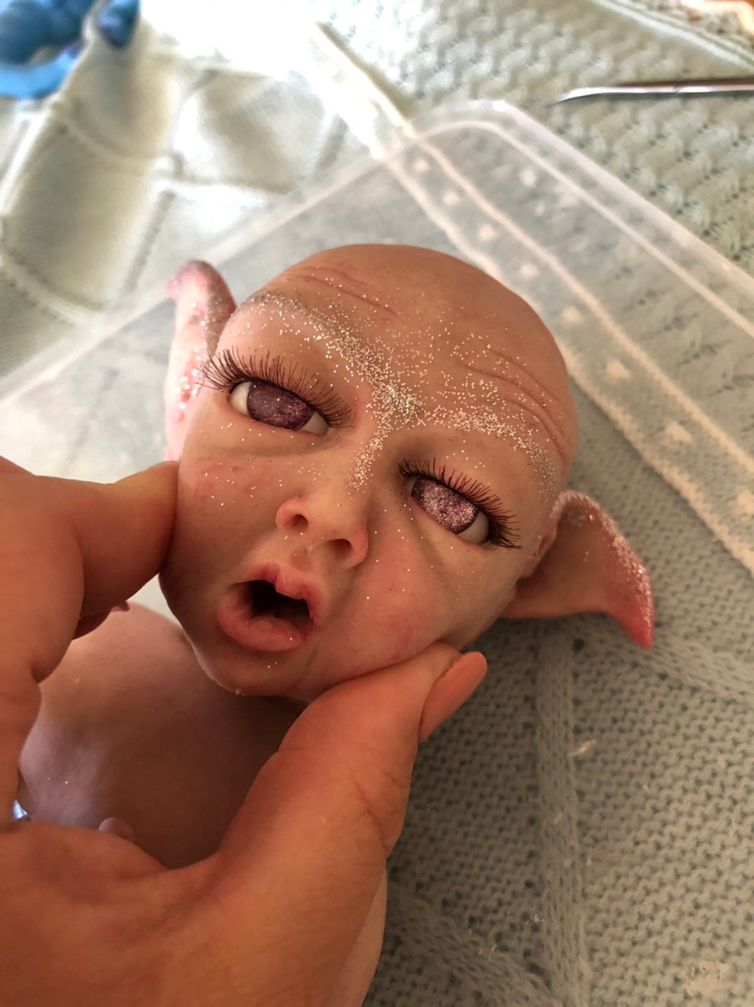 Full body silicone fantasy Snow baby girl