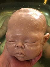 Load image into Gallery viewer, Custom Blank (unpainted) full body silicone kit Rihanna / Ryan sleeping in super soft blend with 3D skin effect
