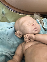 Load image into Gallery viewer, Custom Blank (unpainted) full body silicone kit Rihanna / Ryan sleeping in super soft blend with 3D skin effect
