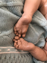 Load image into Gallery viewer, Custom Blank (unpainted) full body silicone kit Rihanna / Ryan sleeping in super soft blend with 3D skin effect
