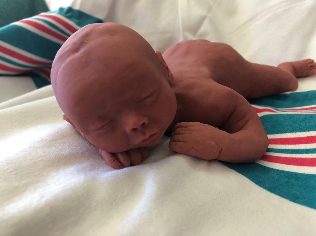 Full body silicone premature mini baby girl