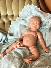 Load image into Gallery viewer, Custom Blank (unpainted) full body silicone kit Rihanna / Ryan sleeping in super soft blend with 3D skin effect
