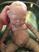 Load image into Gallery viewer, Custom Blank (unpainted) full body silicone kit Rihanna / Ryan sleeping in super soft blend with 3D skin effect
