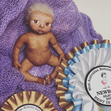 Load image into Gallery viewer, Award winning Full body silicone mini baby girl Toni awake 6.5&quot;
