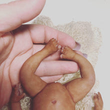 Load image into Gallery viewer, Award winning Full body silicone mini baby girl Toni awake 6.5&quot;
