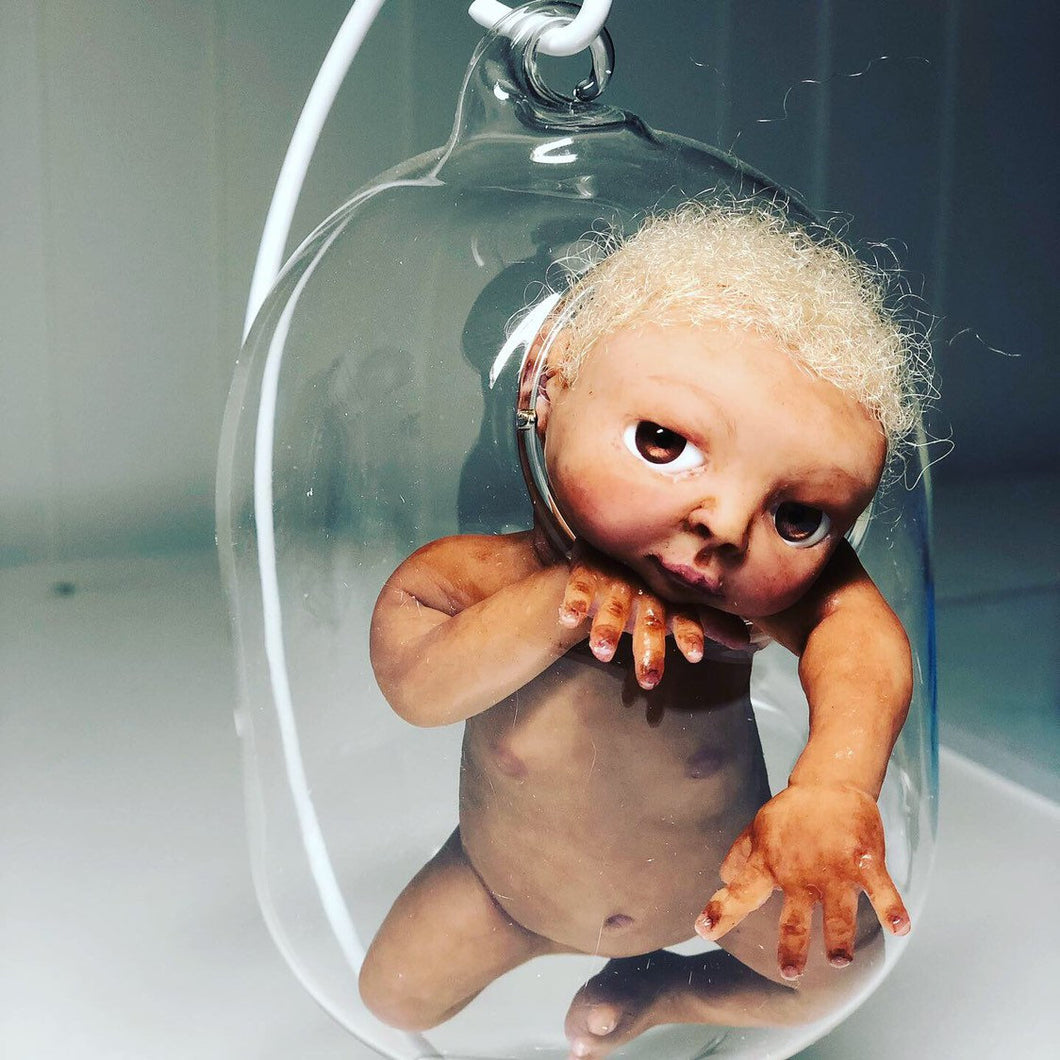 Award winning Full body silicone mini baby girl Toni awake 6.5