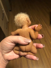 Load image into Gallery viewer, Award winning Full body silicone mini baby girl Toni awake 6.5&quot;
