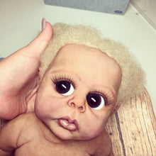 Load image into Gallery viewer, Biracial white hair Full body silicone baby Rihanna sculpt 20&quot;
