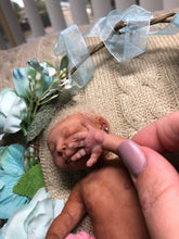 Load image into Gallery viewer, Full body silicone mini baby girl 6.5&quot;
