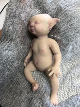 Load image into Gallery viewer, Full body silicone mini fantasy baby girl Toni 6.5&quot;
