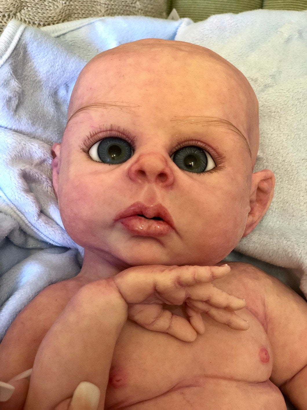 Full body silicone baby boy Ryan in soft blend