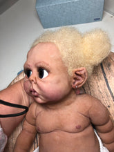 Load image into Gallery viewer, Biracial white hair Full body silicone baby Rihanna sculpt 20&quot;
