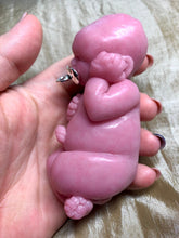 Load image into Gallery viewer, Full body silicone mini baby doll Nena in super soft blend with 3D skin effect 4&quot; (purple ultra newborn colour) - blank (unpainted)
