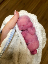 Load image into Gallery viewer, Full body silicone mini baby doll Nena in super soft blend with 3D encapsulated skin effect 4&quot; (bald)
