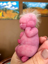 Load image into Gallery viewer, Full body silicone mini baby doll Nena in super soft blend with 3D encapsulated skin effect 4&quot; (rooted)
