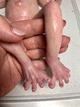 Load image into Gallery viewer, Full body silicone premature baby boy in soft blend (rooted)
