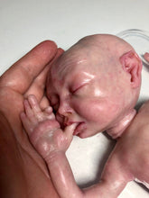 Load image into Gallery viewer, Full body silicone premature baby boy in soft blend (rooted)
