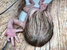 Load image into Gallery viewer, Full body silicone premature baby boy in soft blend (rooted)
