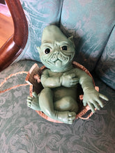 Load image into Gallery viewer, Full body silicone Grinch inspired baby boy 11”
