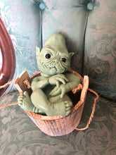 Load image into Gallery viewer, Full body silicone Grinch inspired baby boy 11”

