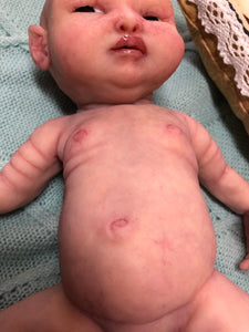 full body silicone marshmallow soft 11.5" baby girl (Arisha sculpt) in fair skin colour