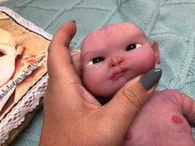 Load image into Gallery viewer, full body silicone marshmallow soft 11.5&quot; baby girl awake (Arisha sculpt) in just born skin color
