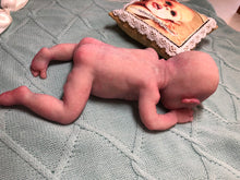 Load image into Gallery viewer, full body silicone marshmallow soft 11.5&quot; baby girl awake (Arisha sculpt) in just born skin color
