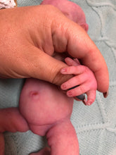 Load image into Gallery viewer, full body silicone marshmallow soft 11.5&quot; baby girl asleep (Arisha sculpt) in just born skin color
