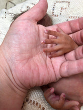 Load image into Gallery viewer, Full body silicone premature biracial baby in soft blend
