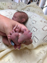 Load image into Gallery viewer, Full body silicone premature biracial baby in soft blend
