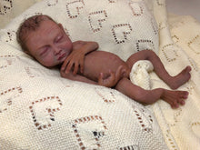 Load image into Gallery viewer, Full body silicone premature biracial baby in soft blend
