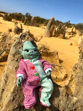 Load image into Gallery viewer, Full body silicone Grinch inspired baby boy 11”
