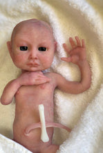 Load image into Gallery viewer, Open eyes Full body silicone premature baby in soft blend

