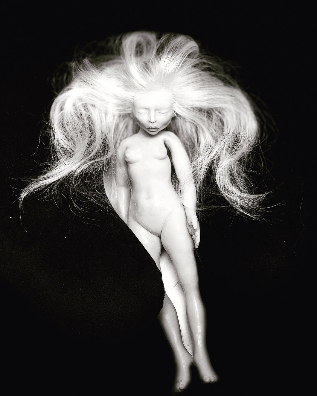 Custom Asleep Solid silicone doll Ice Queen