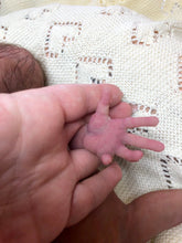 Load image into Gallery viewer, Full body silicone premature biracial baby in soft blend
