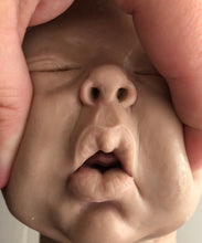 Load image into Gallery viewer, Custom Blank (unpainted) full body silicone kit Rihanna / Ryan sleeping in super soft blend with 3D skin effect
