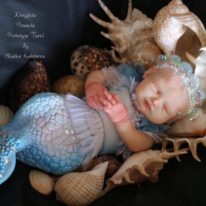 PREORDER Reborn fantasy vinyl kit  MERMAID TAIL sculpted by Nadine Dolotova