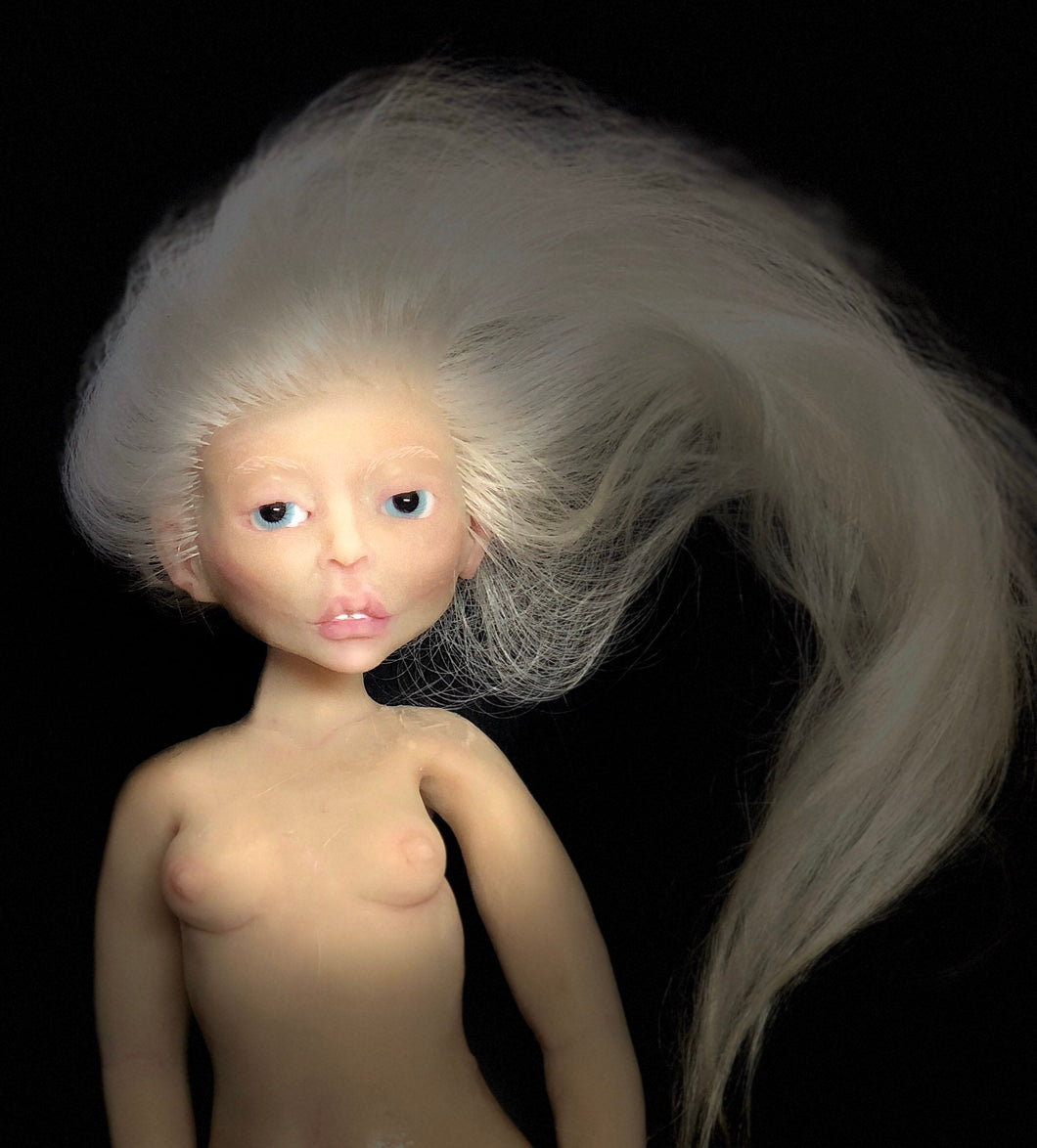 Custom Awake Solid silicone doll Ice Queen