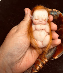 Full body silicone mini fantasy elf baby 3” Kiki