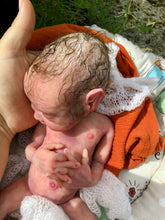 Load image into Gallery viewer, Super detailed Full body silicone premature baby in soft blend awake 12&quot;
