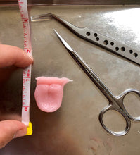 Load image into Gallery viewer, Blank (unpainted) silicone baby tongue (soft blend platinum cure silicone)
