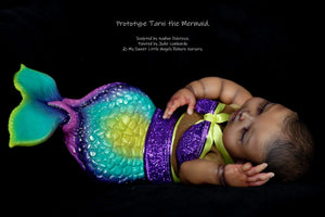 PREORDER Reborn fantasy vinyl kit  MERMAID TAIL sculpted by Nadine Dolotova