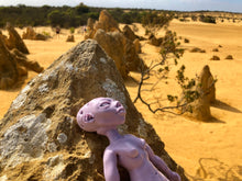 Load image into Gallery viewer, Custom Awake Solid silicone Alien doll
