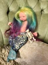 Load image into Gallery viewer, Custom Asleep Full body silicone mermaid baby 10&quot;
