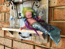 Load image into Gallery viewer, Custom Asleep Full body silicone mermaid baby 10&quot;
